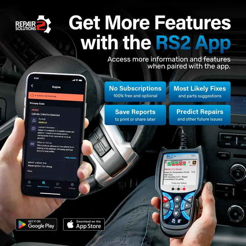 BLCKTEC 440 OBD2 Scanner - Car Code Reader & Scan Tool - Car Scanner - Helps Fix Check Engine Light Issues & More Multifunctional - Image 7